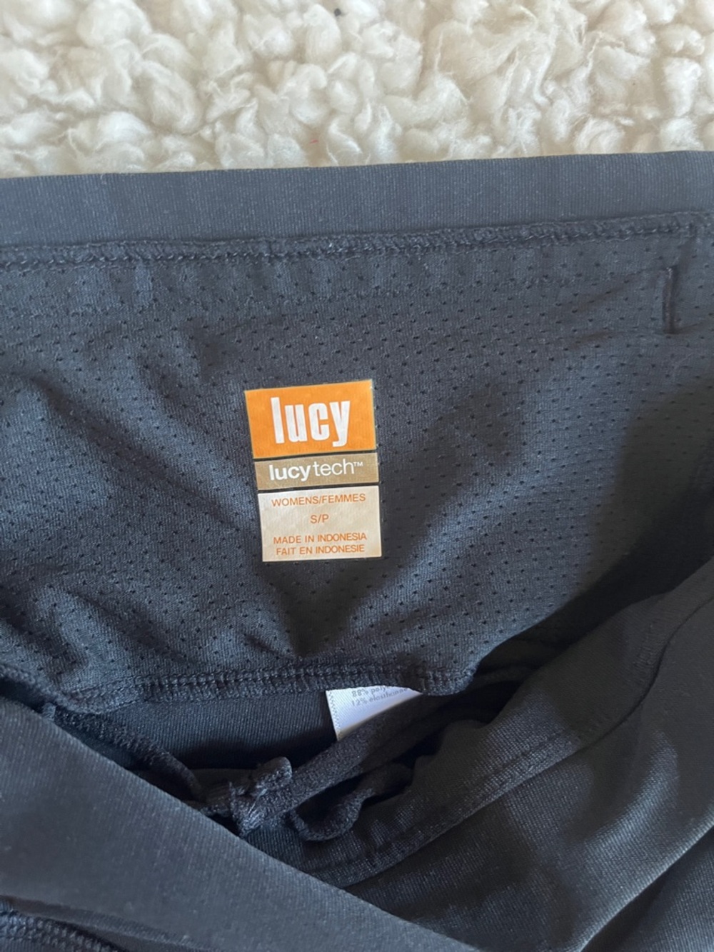 Lucy Black Mid-Length Biker Shorts Small - Picture 3 of 7